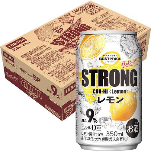ストロング レモン 1ケース 350ml x 24本 トップバリュベストプライス