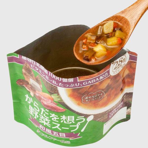 アルファー食品 からだを想う野菜スープ 和風五目 1人前 190g