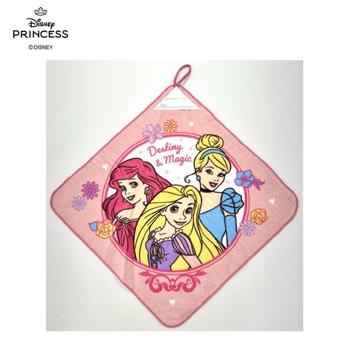 ディズニー プリンセス ループ付きハンドタオル パラレル 約34 x 34cm