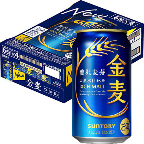 金麦 楽天市場】サントリー 金麦 350ml×24本（1ケース）【缶 ALC.5