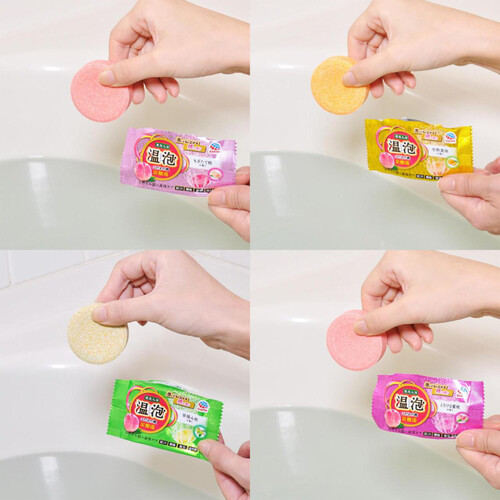 アース製薬 温泡発泡入浴 こだわり桃 炭酸湯 40g 20錠入 Green Beans