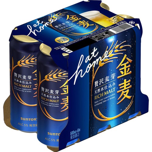 【5%】 サントリー 金麦 500ml x 6本