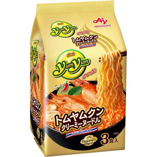 味の素 YumYum トムヤムクンクリーミーヌードル 3食入 Green Beans