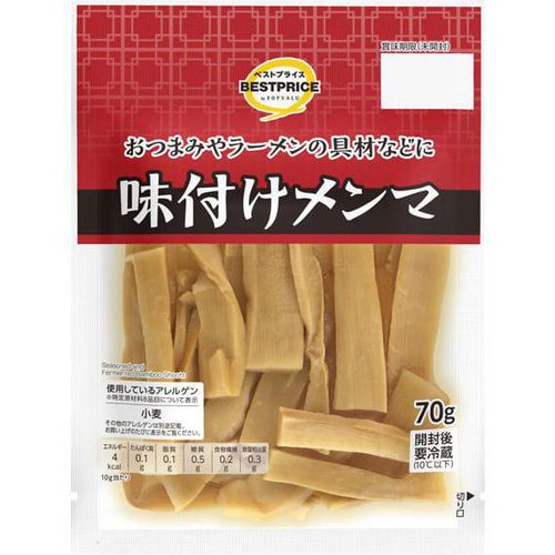 味付けメンマ 70g トップバリュベストプライス