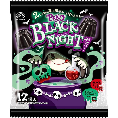 不二家 ペコBLACKNIGHTゼリー 16g x 12個入 Green Beans | グリーン