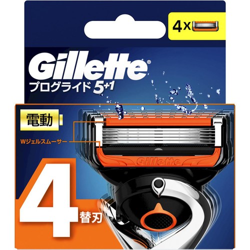 ジレット プログライド 電動タイプ 替刃4個入
