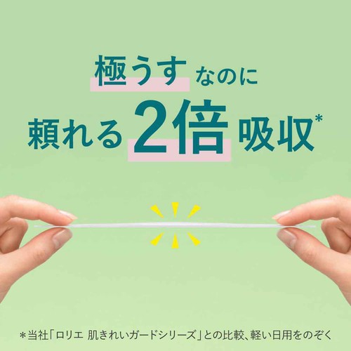 花王 ロリエ スリムガード 多い昼〜ふつうの日用 羽つき 20.5cm スイートローズの香り  26個