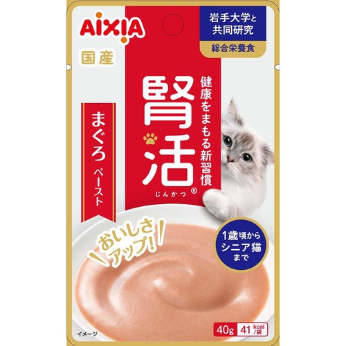 【ペット用】 アイシア 腎活 まぐろペースト 1歳頃からシニア猫まで 40g