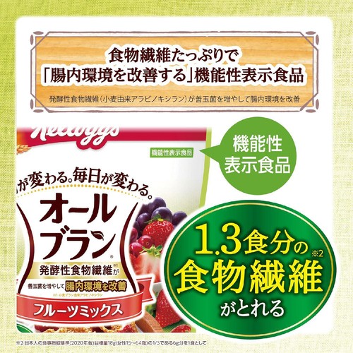 日本ケロッグ オールブランフルーツミックス 380g Green Beans