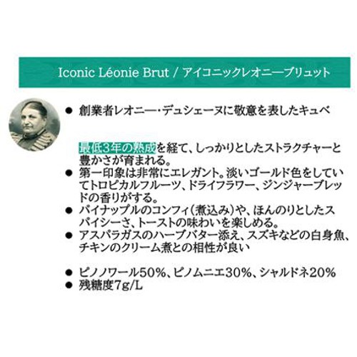 【フランス産】 カナール デュシェーヌ アイコニック・レオニー ブリュット 750ml