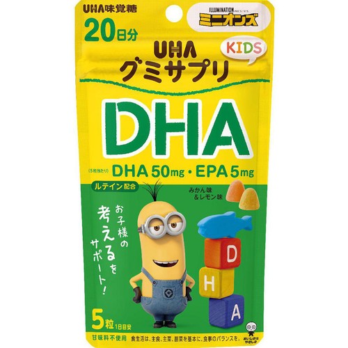 UHA味覚糖 グミサプリKIDS DHA 20日分