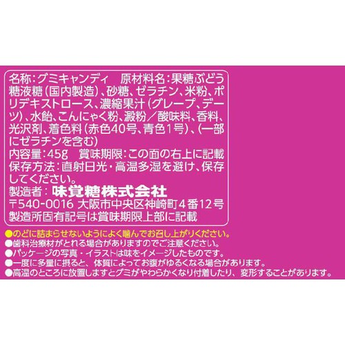 UHA味覚糖 忍者めし鋼 グレープ味 45g