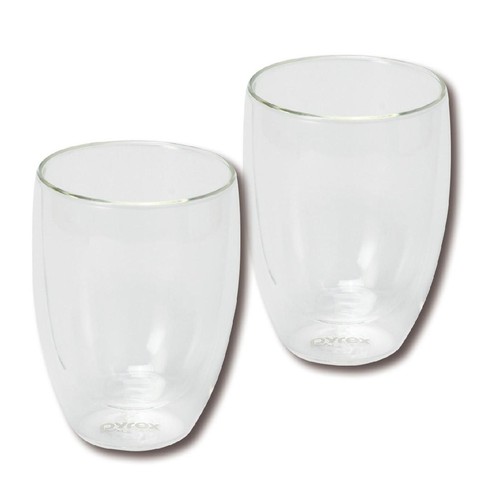PYREX ダブルウォールグラス 350ml 2個入