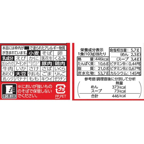 日清食品 魁力屋監修 背脂醤油ラーメン 3食パック 309g Green Beans
