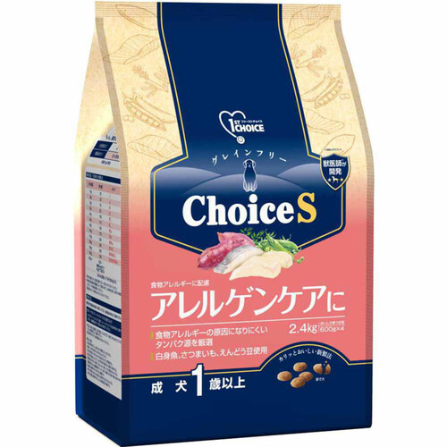 【ペット用】 アース・ペット ファーストチョイス ChoiceS アレルゲンケアに 成犬1歳以上 2.4kg