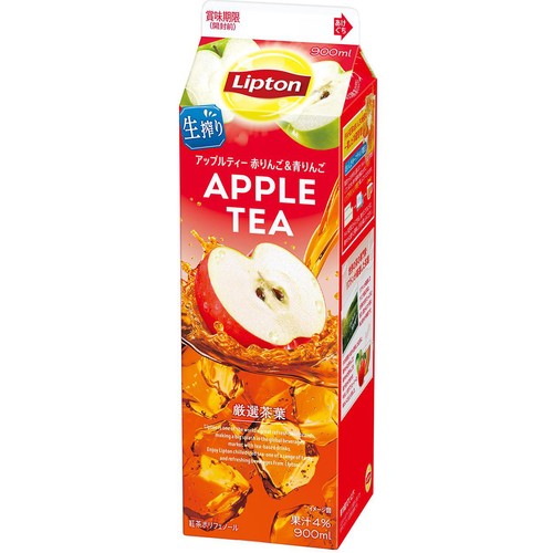 森永乳業 リプトン アップルティー 赤りんご&青りんご 900ml