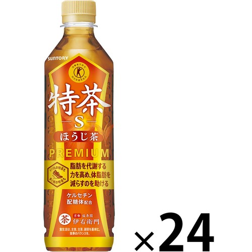 サントリー 特茶ほうじ茶 1ケース 500ml x 24本 Green Beans
