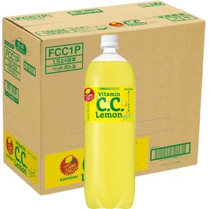 サントリー C.C.レモン 1ケース 1500ml x 8本 Green Beans | グリーン