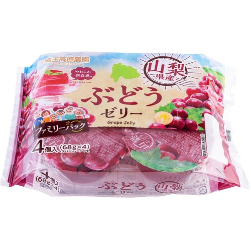和歌山産業 ぶどうゼリー 68g x 4個入