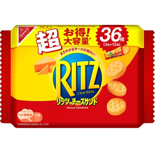 なっちさん専用ページ ナビスコ リッツ メガパック チーズサンド 36枚 (3枚 x 12袋) Green