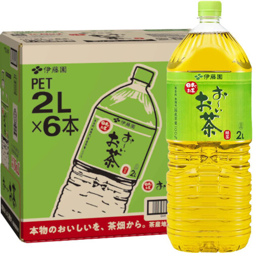 伊藤園 おーいお茶 緑茶 1ケース 2L x 6本