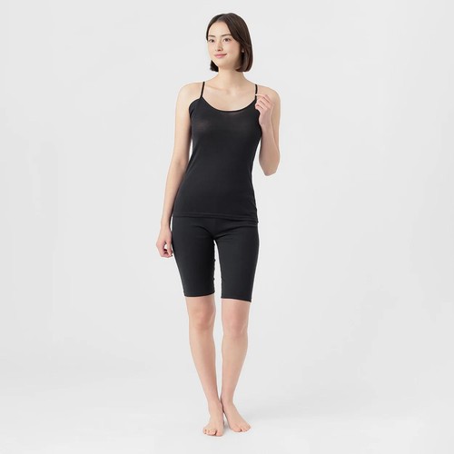 PEACE FIT(ピースフィット) COOL コットン 汗取りパッド付キャミソール 婦人 クロ M トップバリュ
