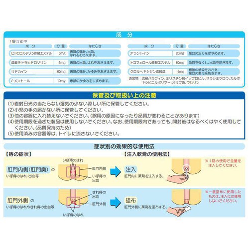 【指定第2類医薬品】プリザエース注入軟膏 10個