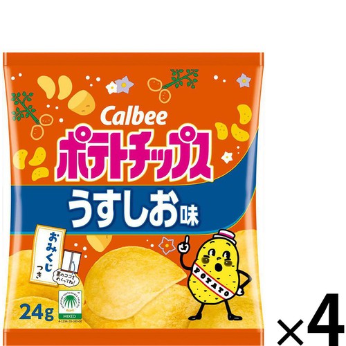 カルビー ポテトチップス うすしお味 たべよんパック 96g(24g x 4袋)