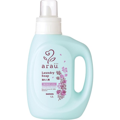 サラヤ アラウ 洗たく用せっけん ゼラニウム 本体 1.2L