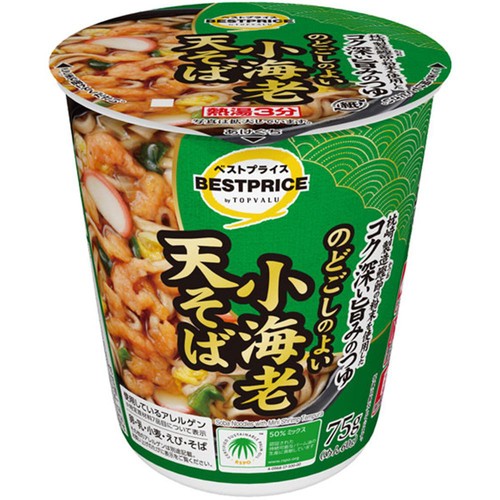 のどごしのよい小海老天そば 75g トップバリュベストプライス
