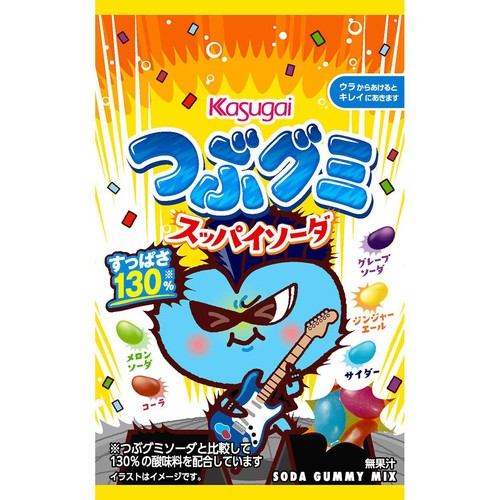 春日井製菓 つぶグミ スッパイソーダ 70g