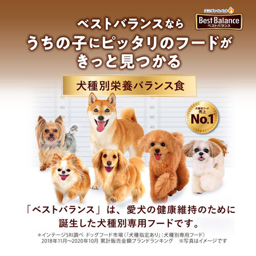 ユニ・チャーム 【国産】ベストバランス カリカリ仕立て 成犬 柴犬用 2.7kg
