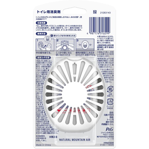 P&G ファブリーズ トイレ用 消臭剤+抗菌 ナチュラル・マウンテン・エア 6.3mL