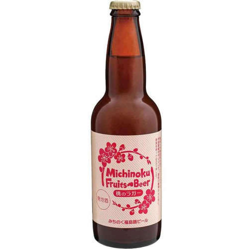 【6% / 福島県】 みちのく福島路ビール 桃のラガー 330ml