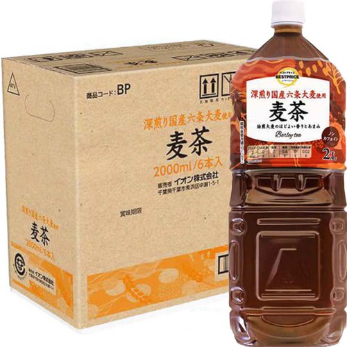 深煎り国産六条大麦使用 麦茶＜ケース＞ 2000ml x 6本 トップバリュベストプライス