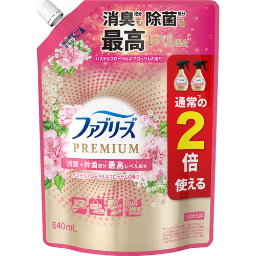 P&G ファブリーズ 消臭スプレー 布用PREMIUM パステルフローラル&ブロッサム つめかえ用 特大 640mL