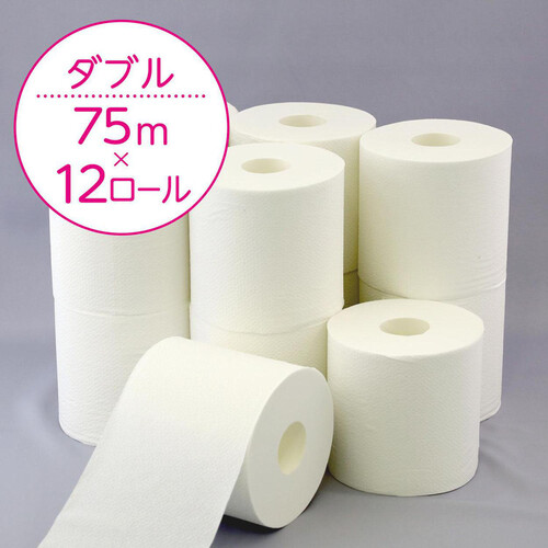 日本製紙クレシア スコッティフラワー3倍長持ちダブル12ロール 75m x 12ロール