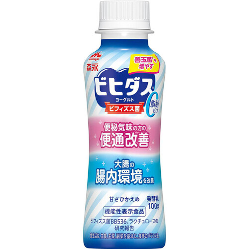 森永乳業 ビヒダスヨーグルト 便通改善脂肪ゼロ ドリンクタイプ 100g