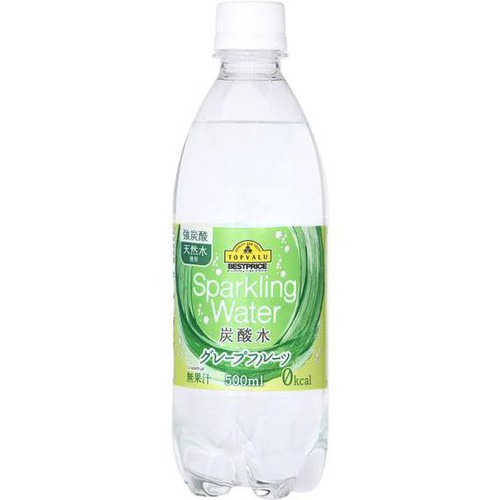 SparklingWater炭酸水グレープフルーツ 500ml トップバリュベストプライス
