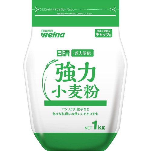 日清製粉ウェルナ 日清 達人厨房 強力小麦粉 1kg Green Beans