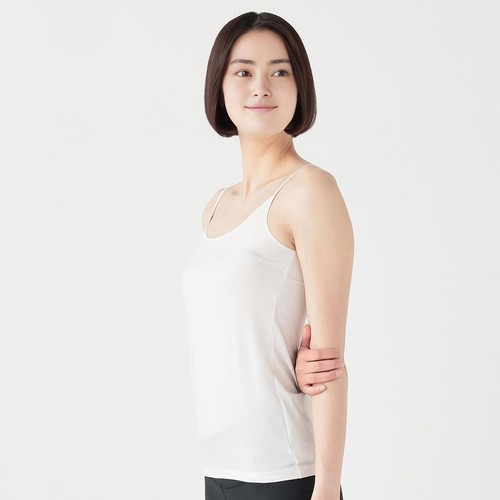 PEACE FIT(ピースフィット) SillkyFACT シームレスキャミソール 婦人 オフホワイト L トップバリュ
