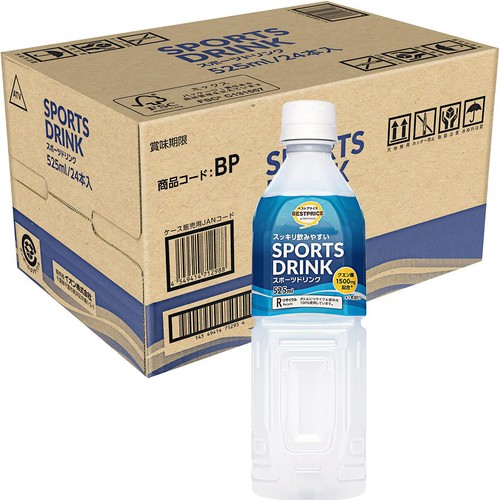 スポーツドリンク 1ケース 525ml x 24本 トップバリュベストプライス