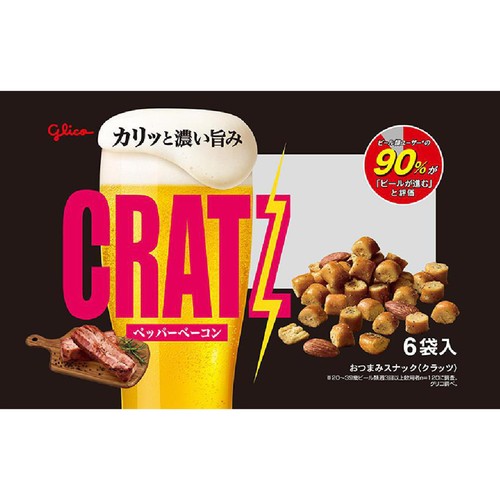 江崎グリコ クラッツ ペッパーベーコン 96g ( 6袋入 )