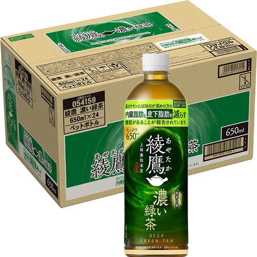 コカ・コーラ 綾鷹濃い緑茶 1ケース 650ml x 24本 Green Beans
