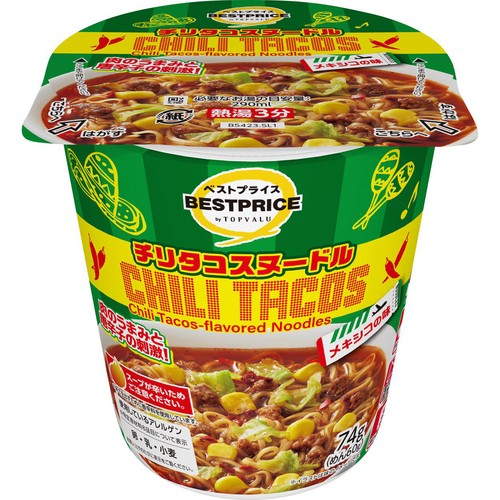 メキシコの味 チリタコスヌードル 74g トップバリュベストプライス