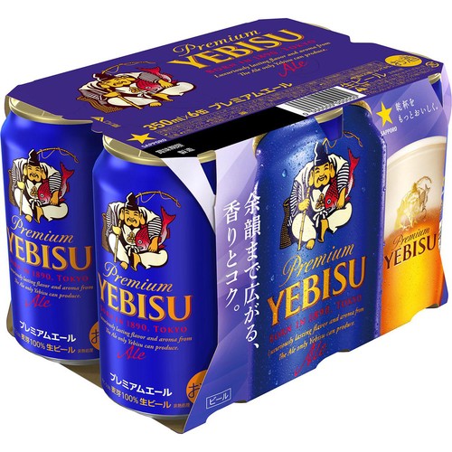 5.5%】 サッポロ エビス プレミアムエール 350ml x 6本 Green Beans