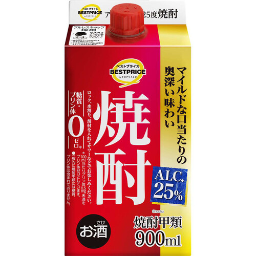 焼酎25度 900ml トップバリュベストプライス