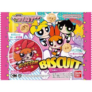 バンダイ パワーパフガールズ 刺繍缶バッジビスケット 21g Green Beans