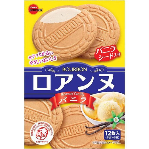 ブルボン ロアンヌバニラ 12枚入(2枚 x 6袋)