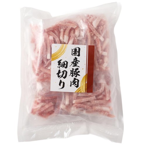 【冷凍】 国産豚肉 細切り (100g x 5個) 500g